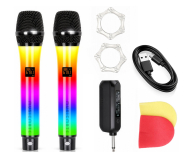 MusicMate Mikrofon bezprzewodowy zestaw MM-300 ColorVoice Duo - 1588511 - zdjęcie 6